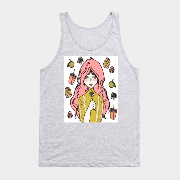 girly, curvy, cute, winter t-shirt collection Tank Top by Semoo